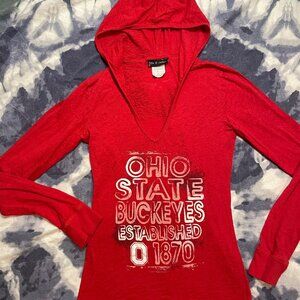 Ohio State Long Sleeve Tee-Hoodie sz Small